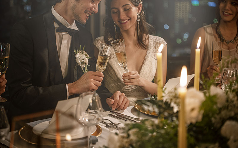 結婚式のテーブルマナー。基本を心得てお食事美人に♪